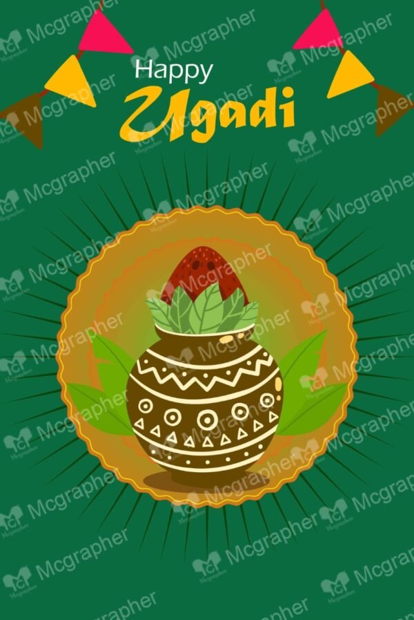 Ugadi Festival Creative Design Illustration