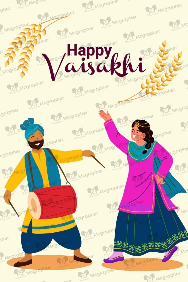 Vaisakhi festival art Illustrations