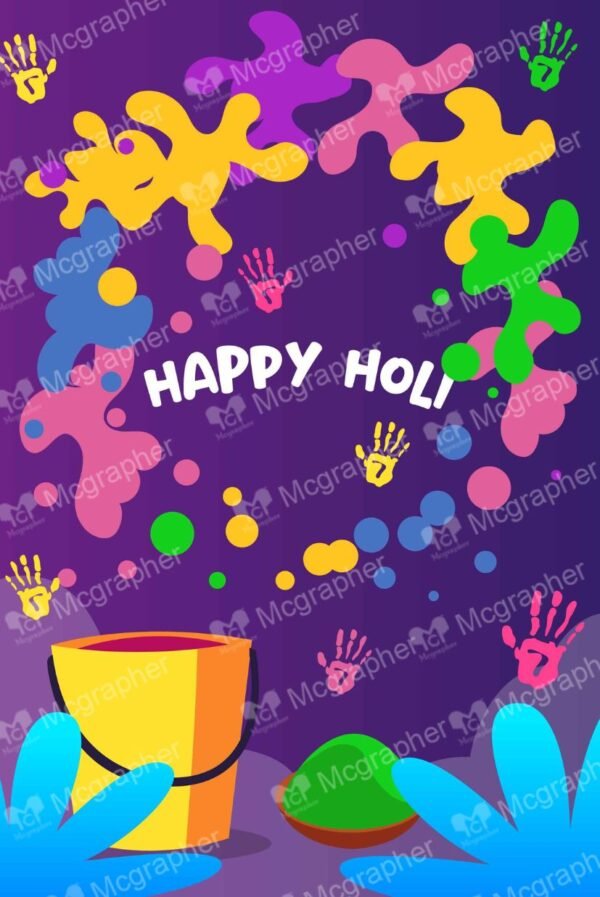 Happy Holi colorful hindu's festival Illustration