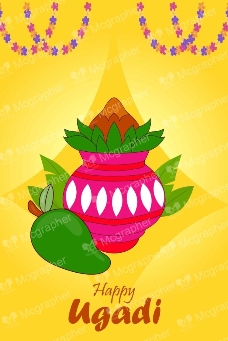 Ugadi Festival Creative Illustration