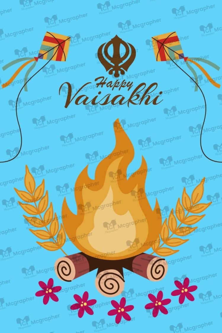 Vaisakhi festival Punjabi art Illustrations