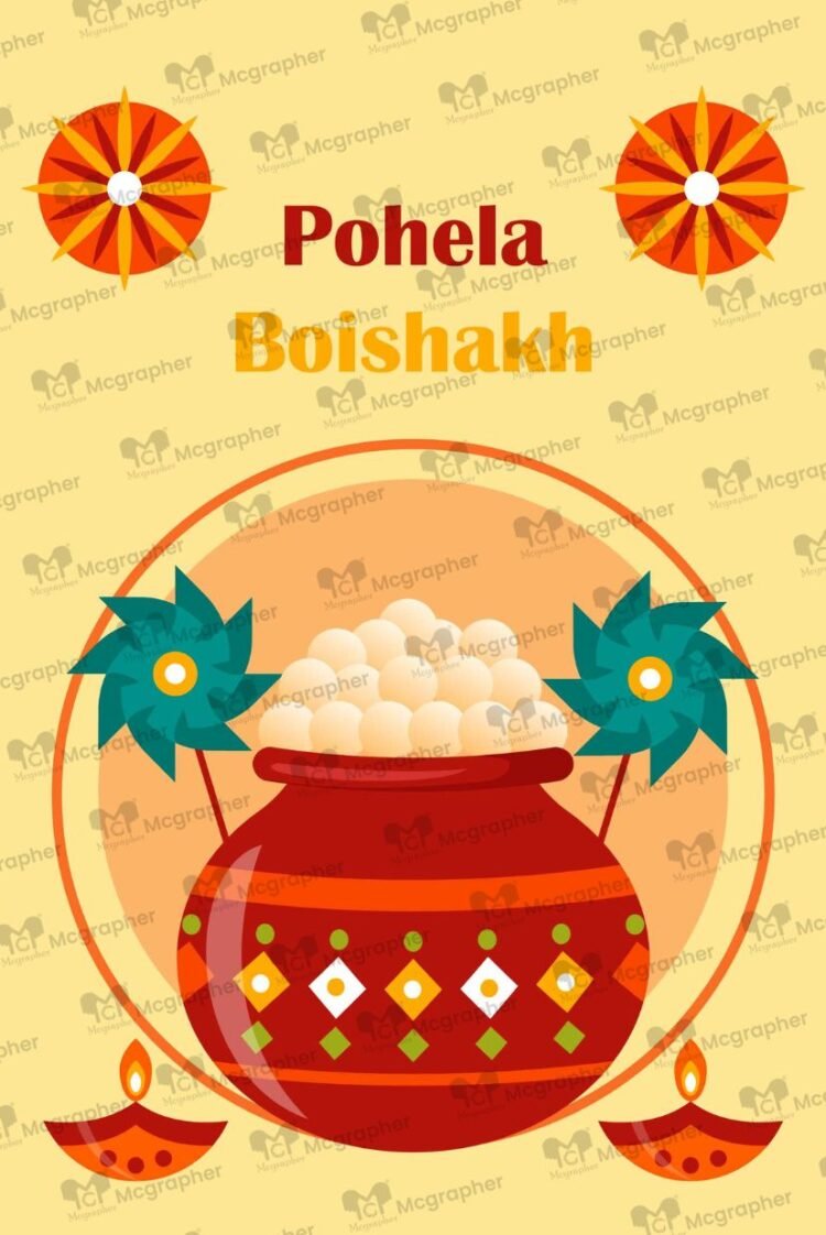 Pohela Boishakh traditional Bengali art Illustrations