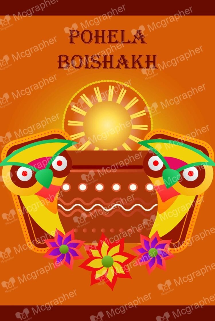 Pohela Boishakh festival digital Illustrations