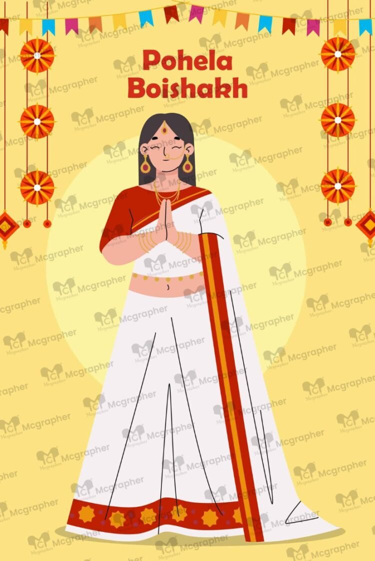 Pohela Boishakh festival digital art Illustrations