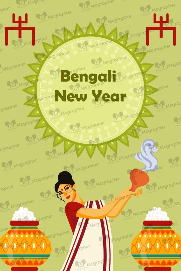 Pohela Boishakh celebration Illustration