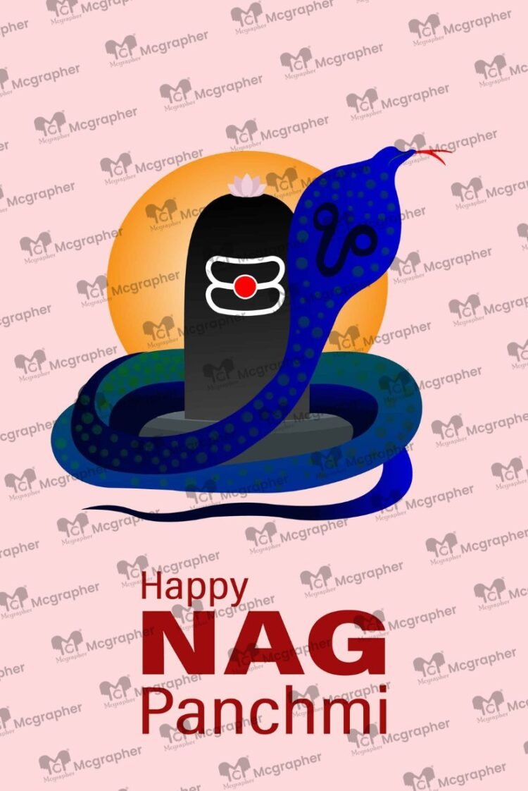 Happy Nag Panchami Indian cultural Illustration