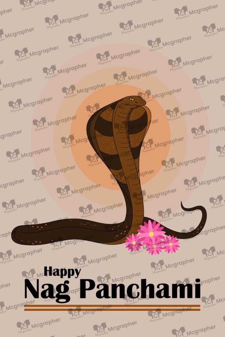 Happy Nag Panchami Indian Illustration