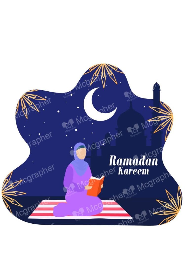 Ramadan Mubarak Islamic event Illustration