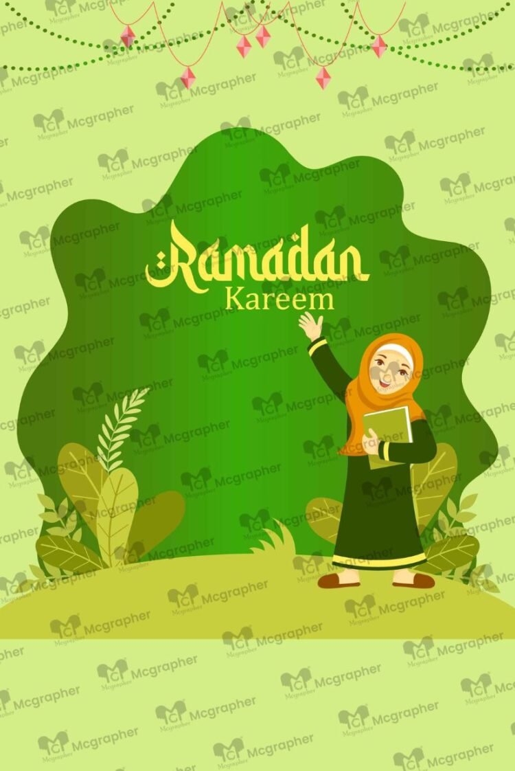 Happy Ramadan Islamic Celebration Illustration