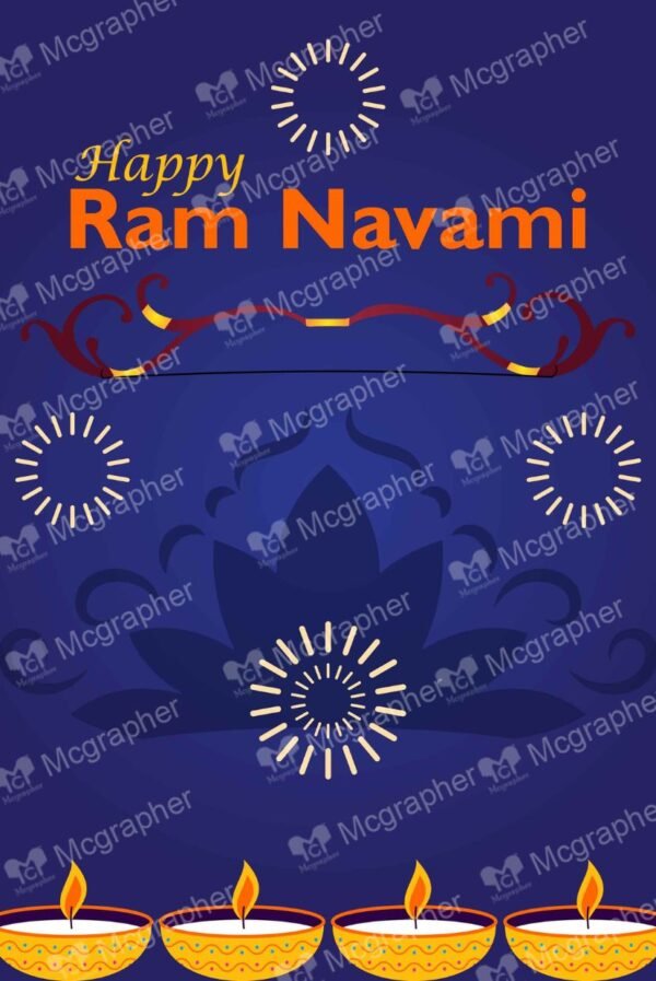 Ram Navami Ayodhya digital artwork Illustration