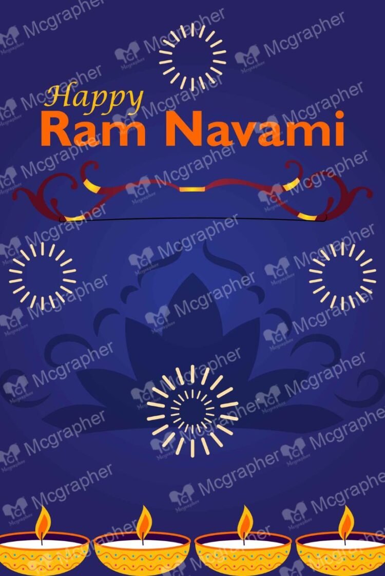 Ram Navami Ayodhya digital artwork Illustration