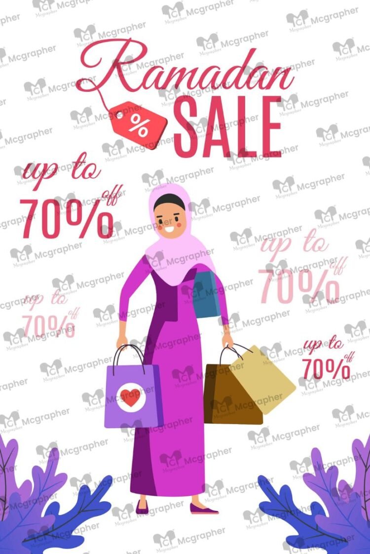 Ramadan Sale Discount Vector Illustration