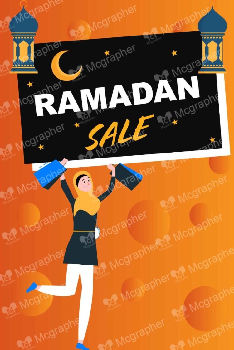 Ramadan Biggest Sale Discount Vector Illustration