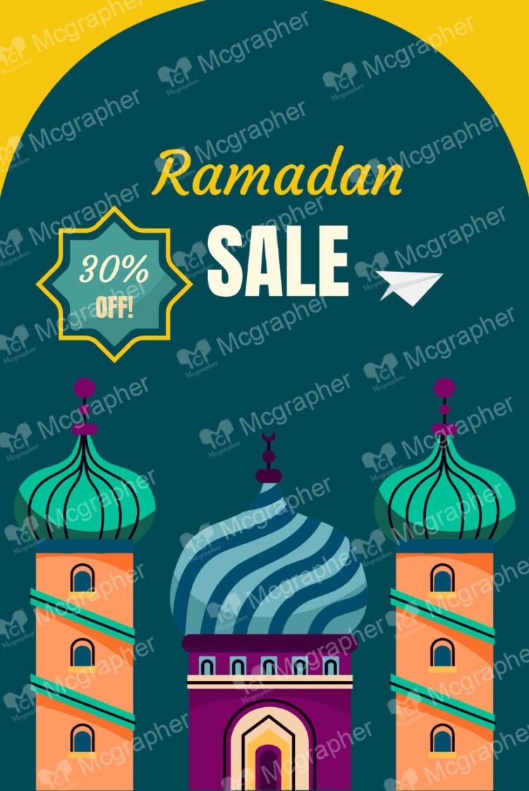 Ramadan Biggest Sale Discount Illustration