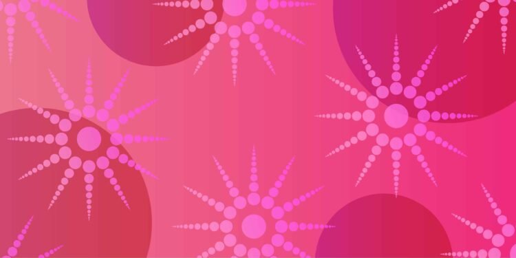 Pink Background with stars