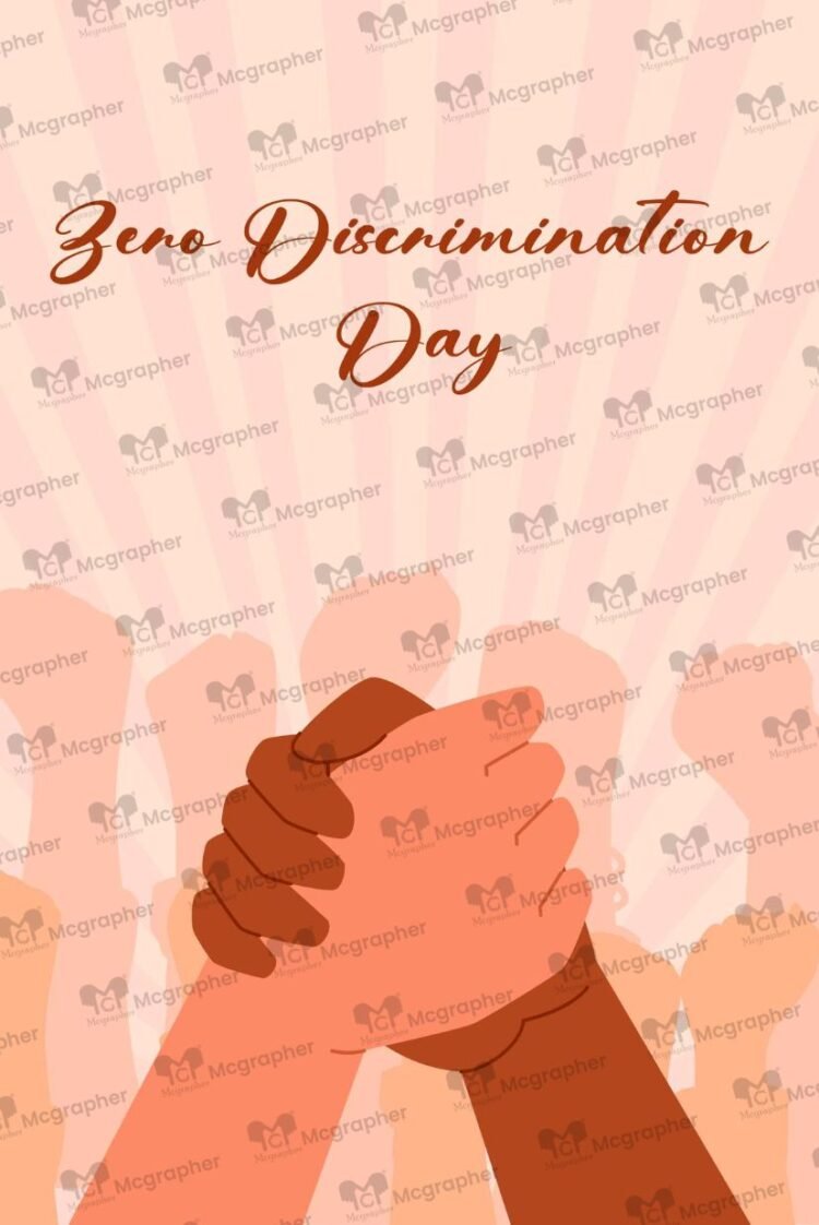 Zero discrimination day Vectors Illustration