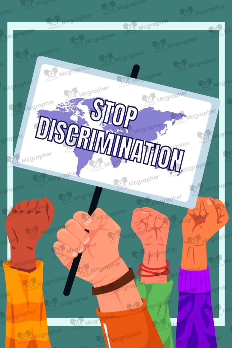 Zero discrimination day digital Vector Illustration