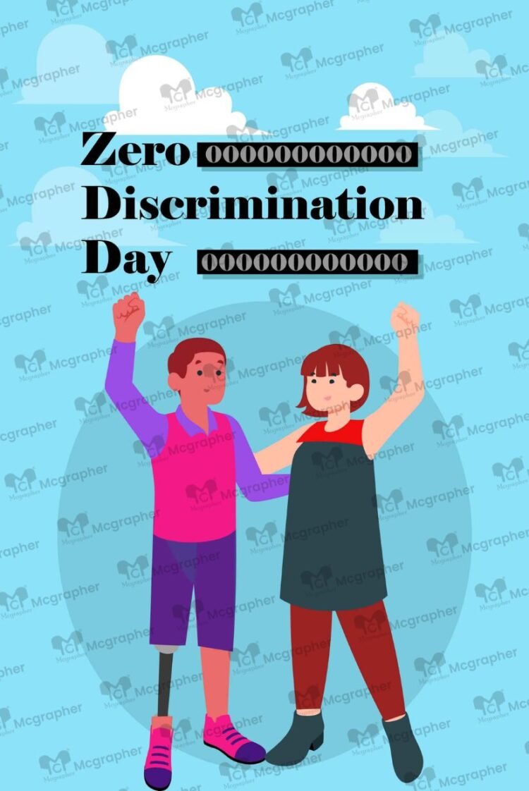 No discrimination day equality Vector Illustration