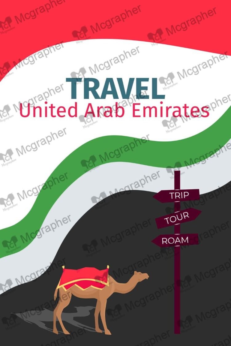 Travel to the UAE Illustration