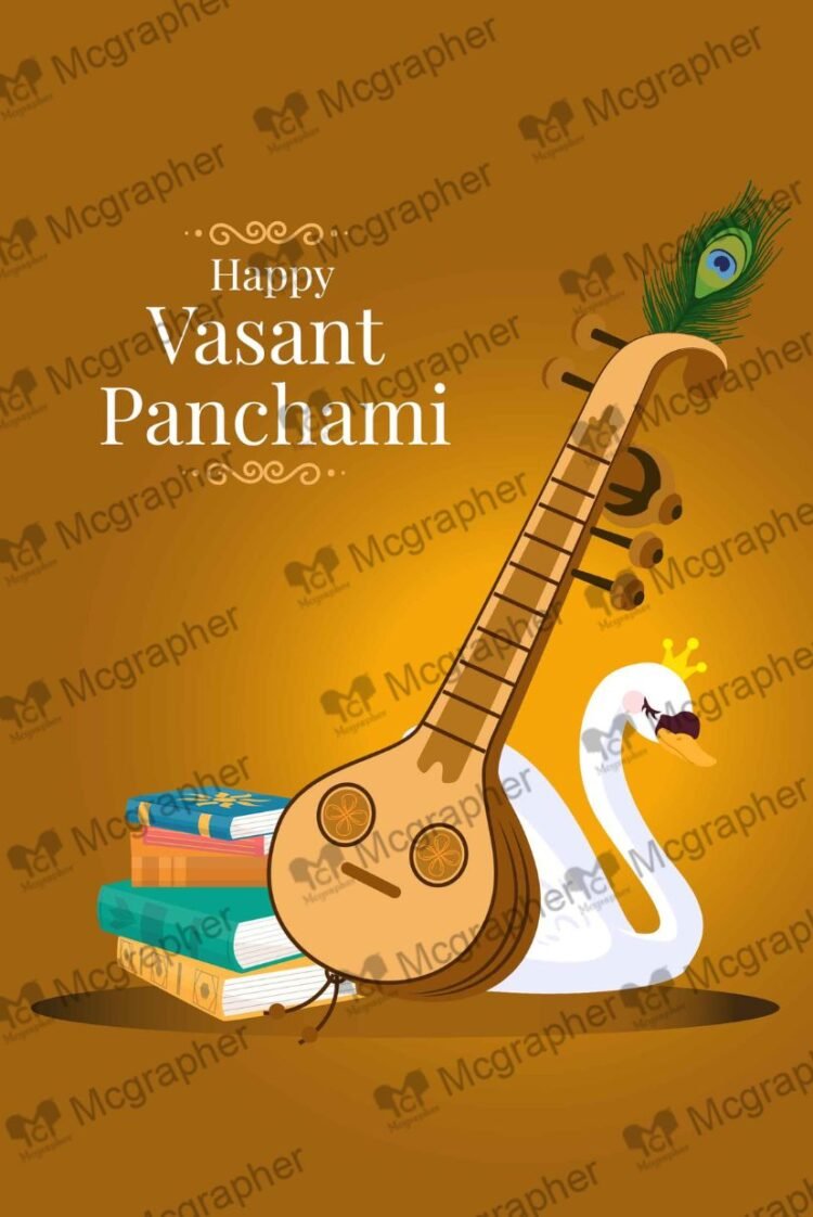 Happy Vasant panchami art Illustrations