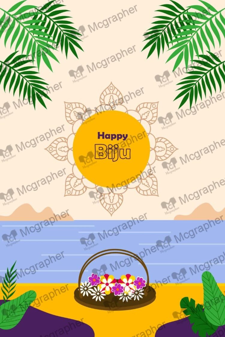 Biju Festival celebration digital Illustration