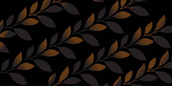 Black background with Leave pattern