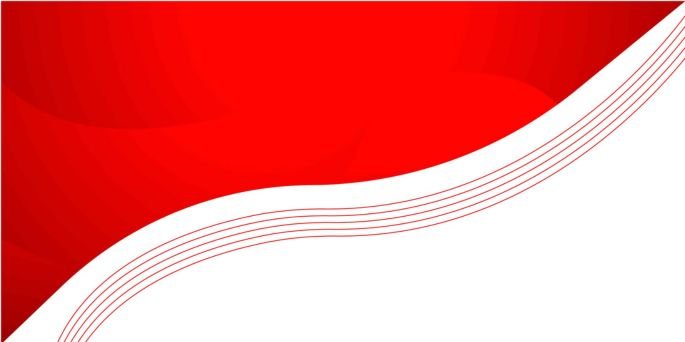 Red background with white portion