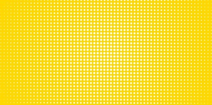 Yellow background with white dot