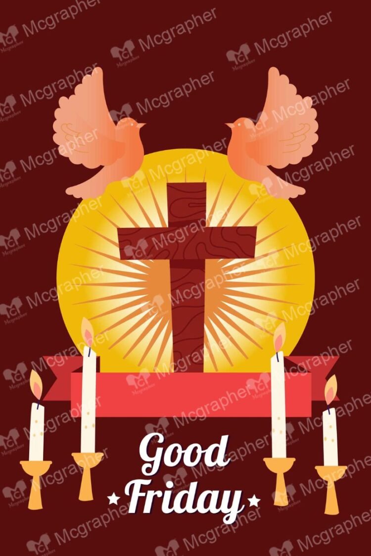 Good friday worship vector Illustration