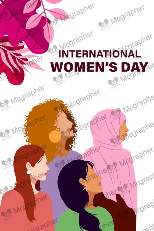 Happy womens Day vector Illustration