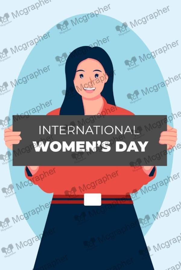 Happy womens Day vector art Illustration