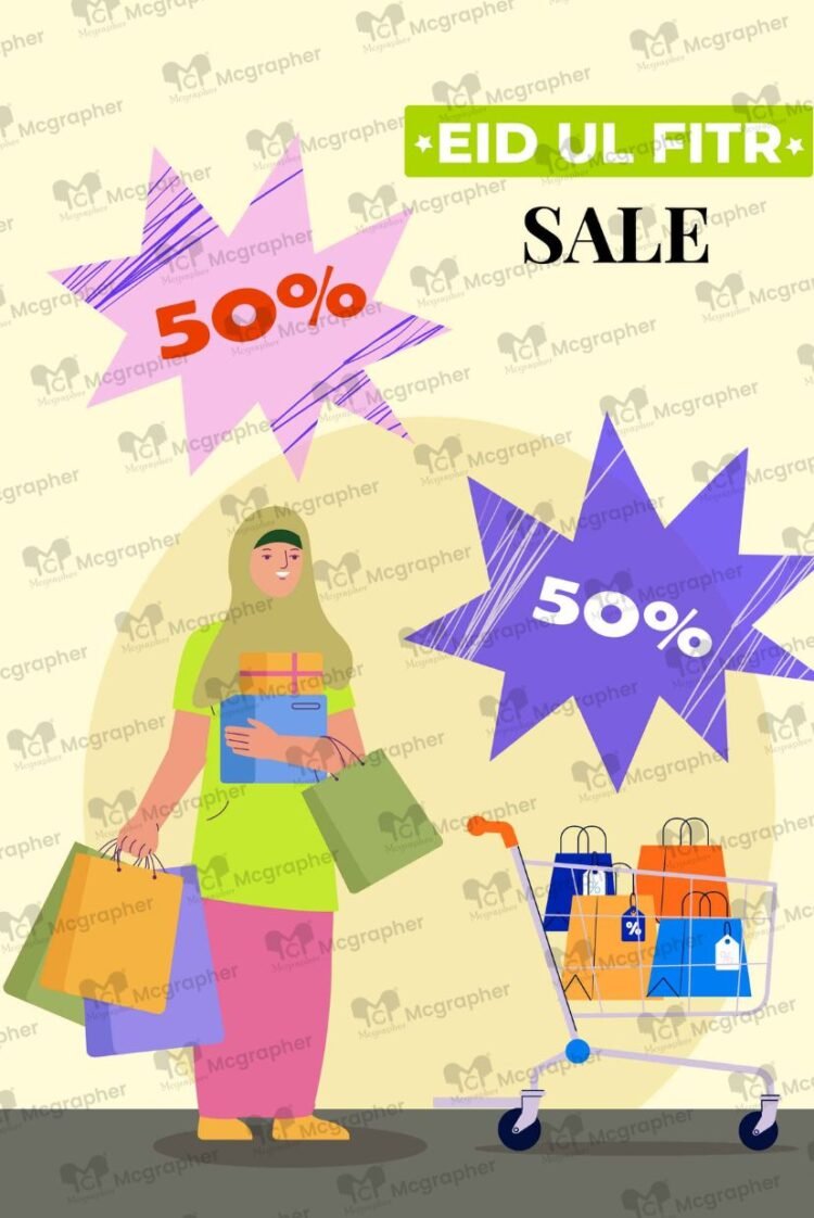 Eid ul Fitr Festive Sale Vectors Illustration