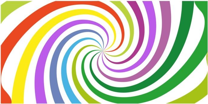 Colorful background with twirl lines