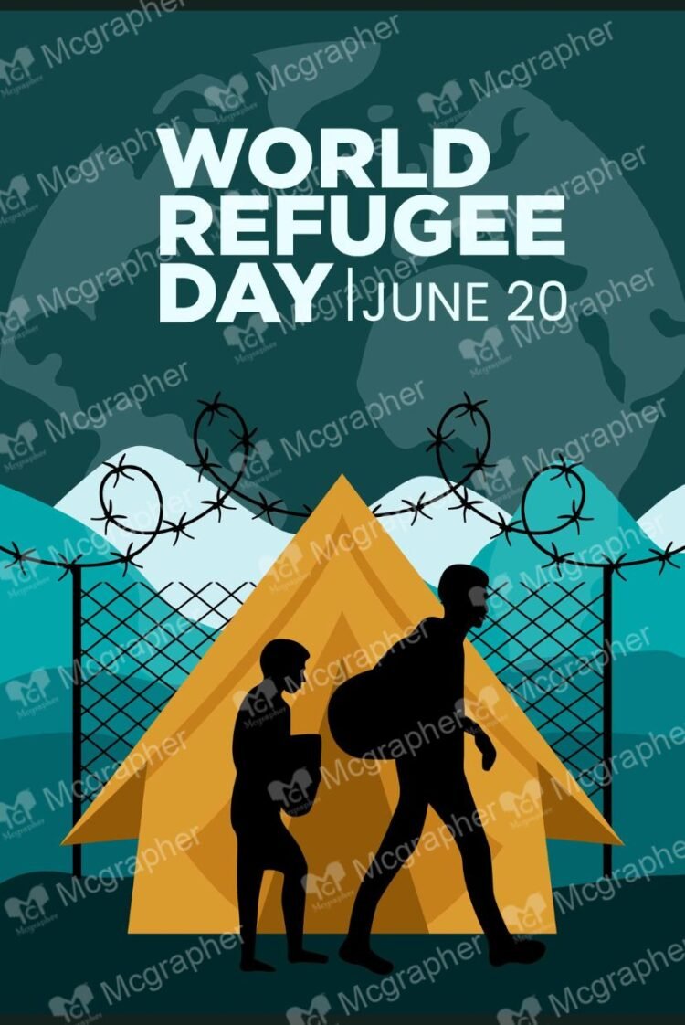 World Refugee Day resilience Illustration