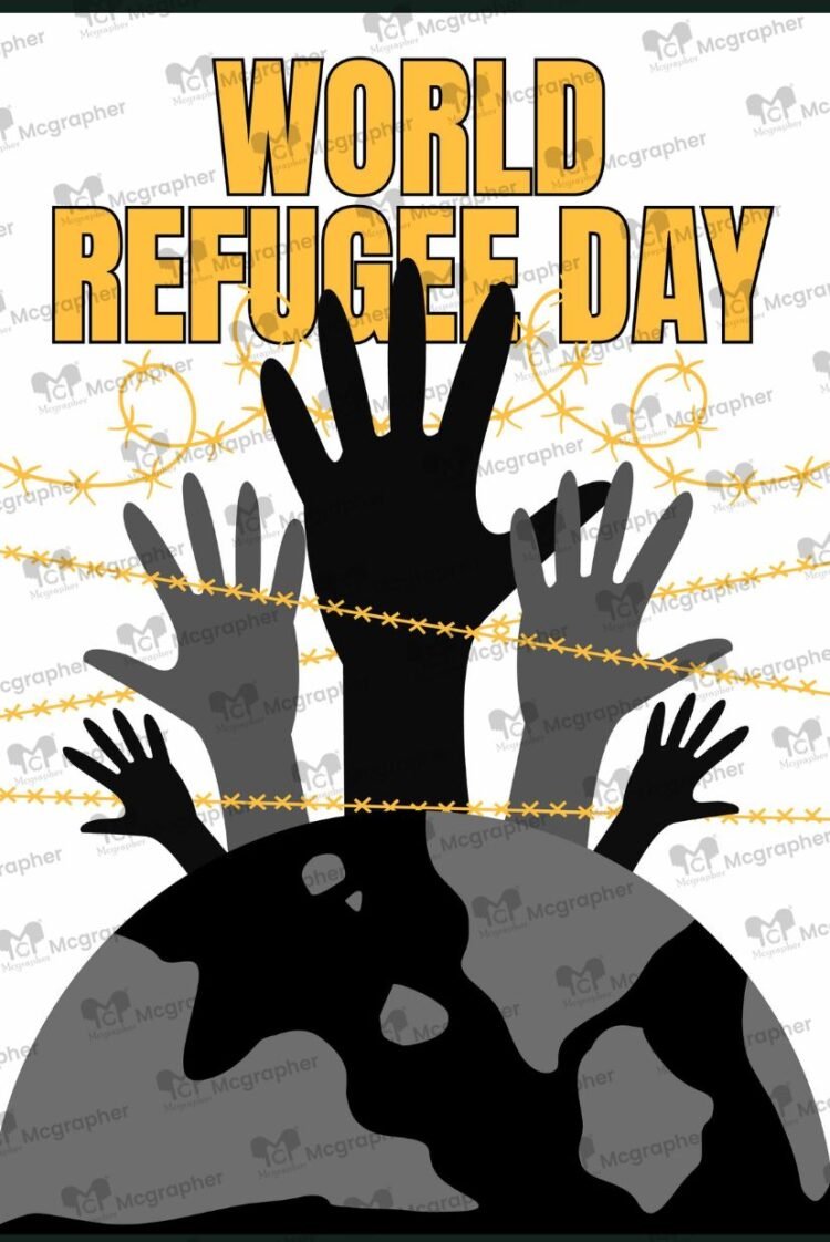 World Refugee Day solidarity Illustration