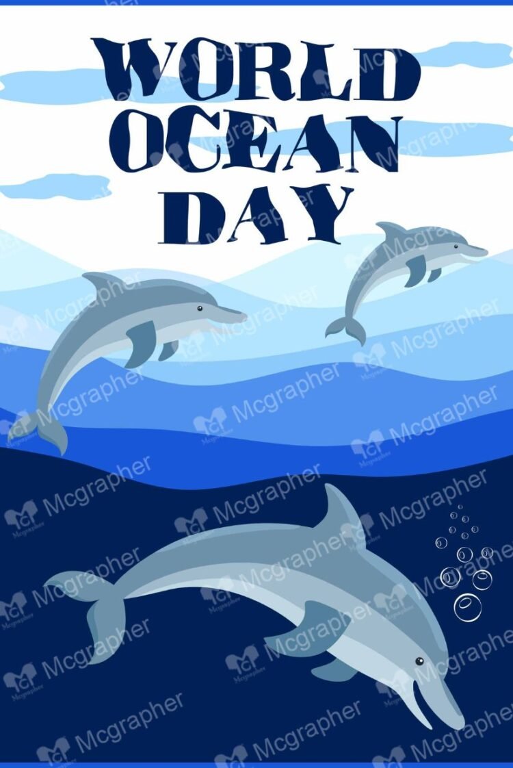 World Ocean Day protection Illustration