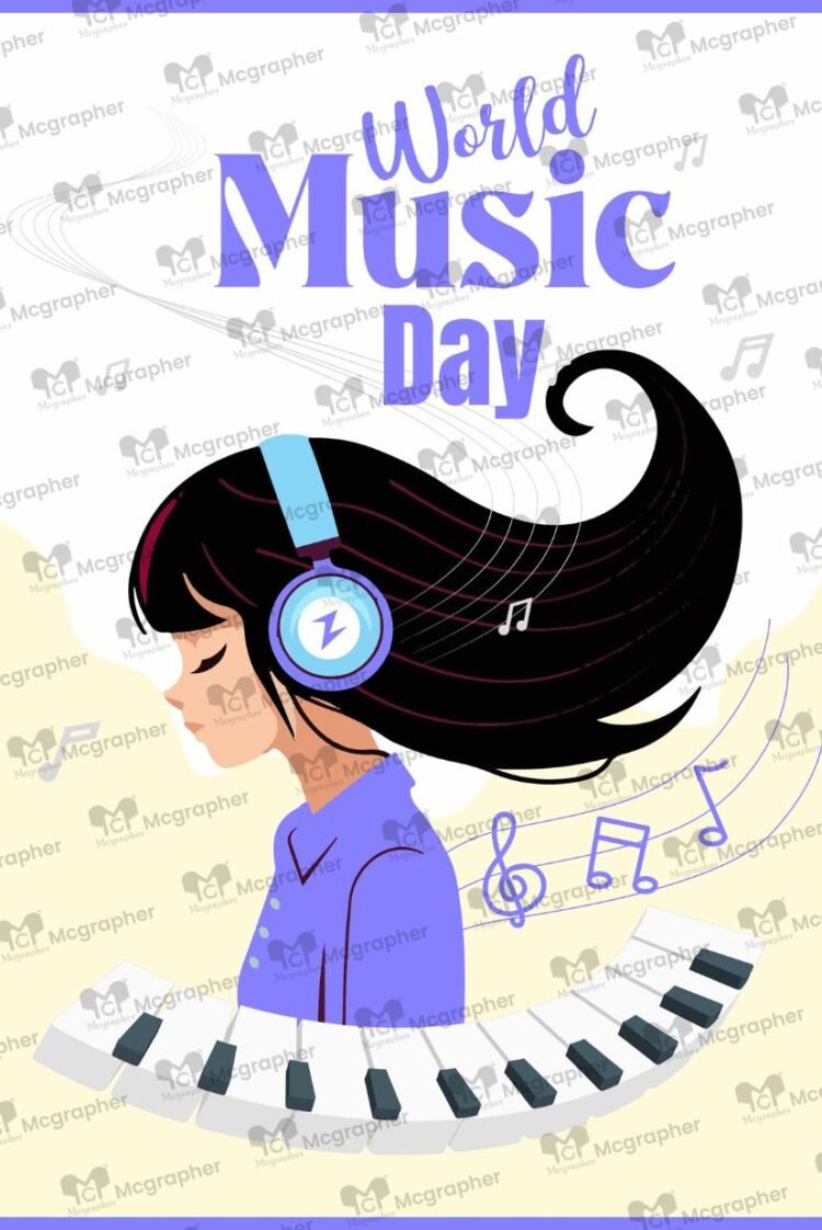 World Music Day Celebration vector Illustration