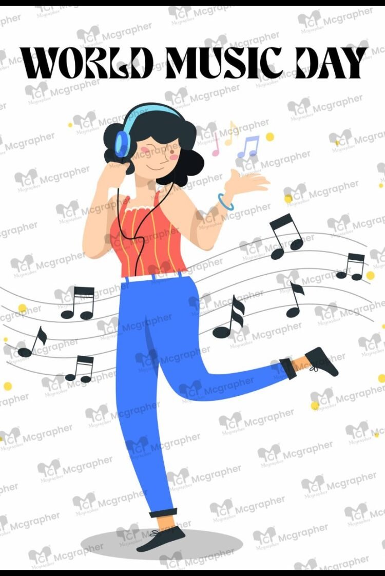International Music Day Event vector Illustration