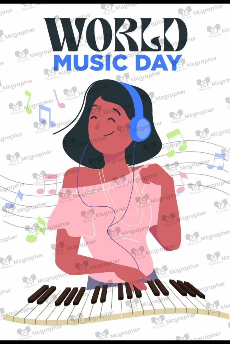 Musical Celebration Day Event vector Illustration