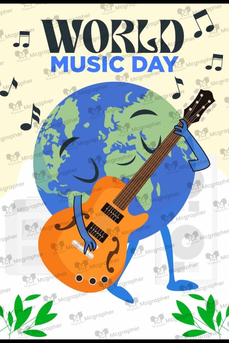 World Music Day vector Illustration