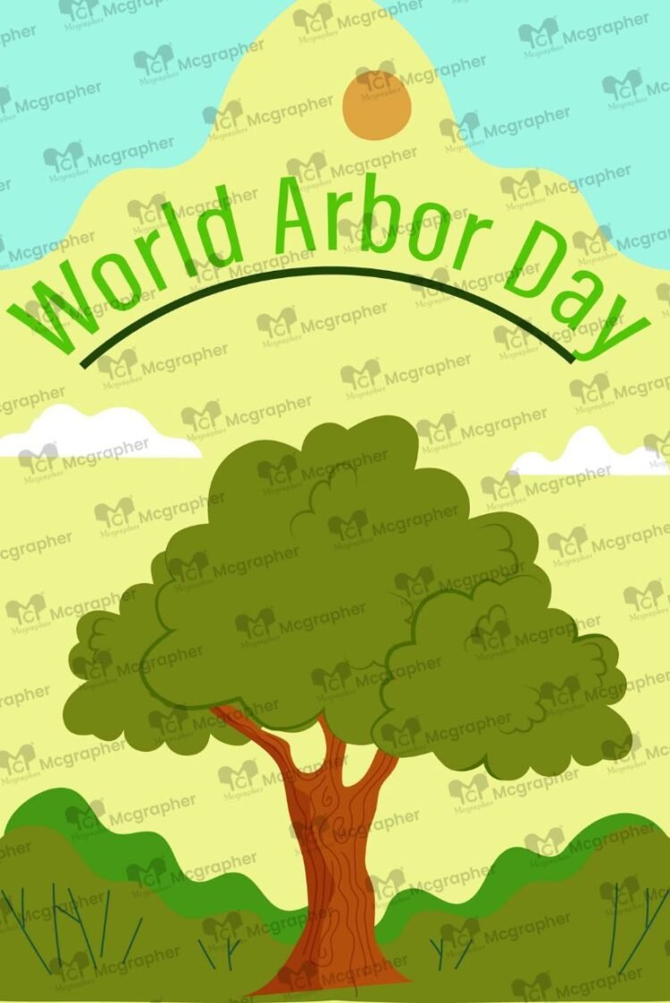 Arbor Day Environment vector Illustration