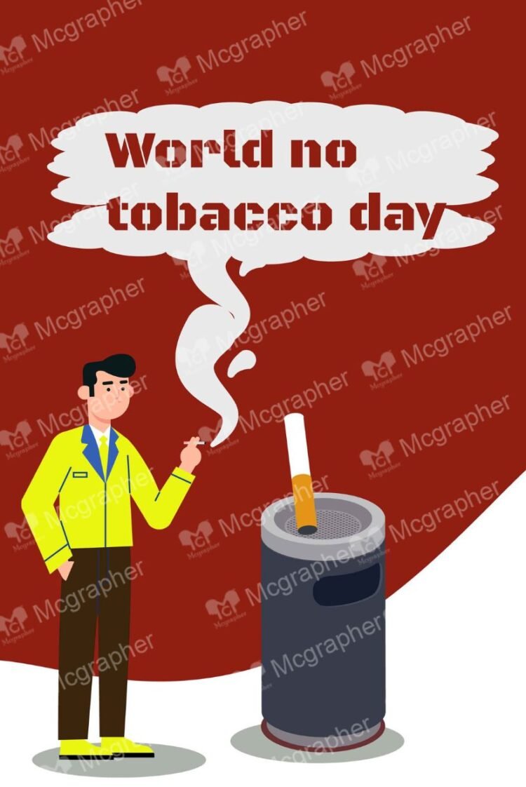 World Tobacco day stop smoking vector Illustration