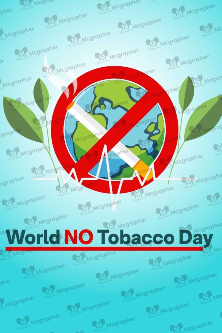 World Tobacco day cigarette ban Illustration