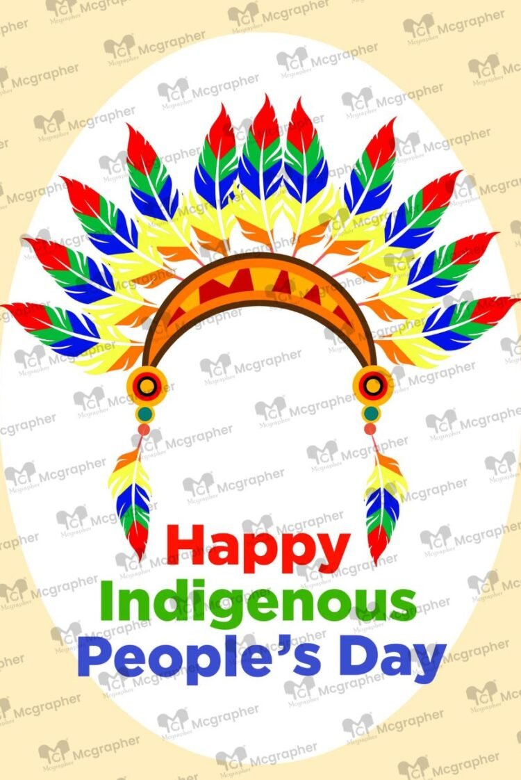 Happy Indigenous Peoples Day Illustration