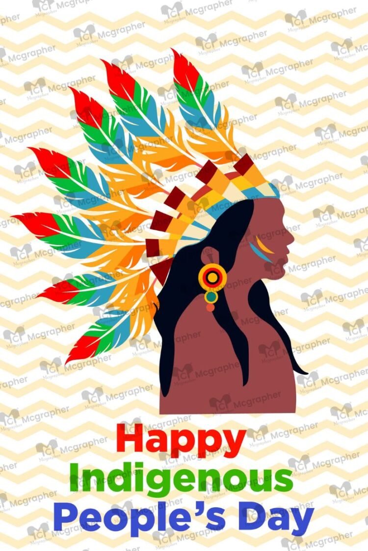 Happy Indigenous Peoples Day Heritage Illustration