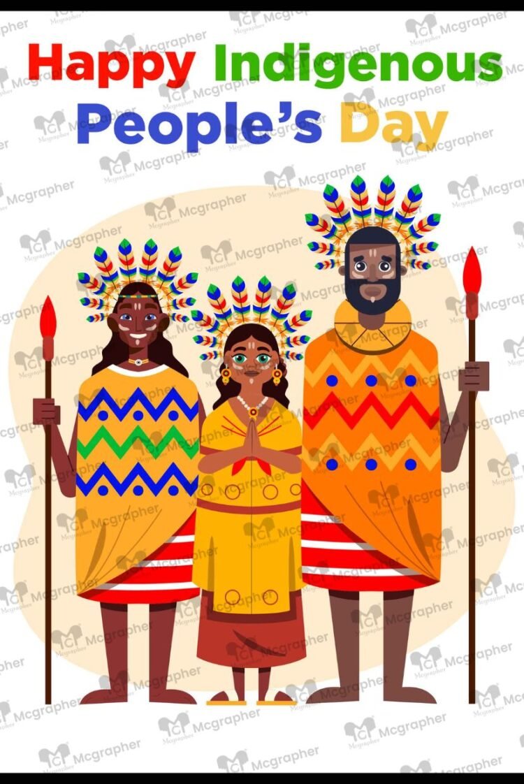 Happy Indigenous Peoples Day Illustration