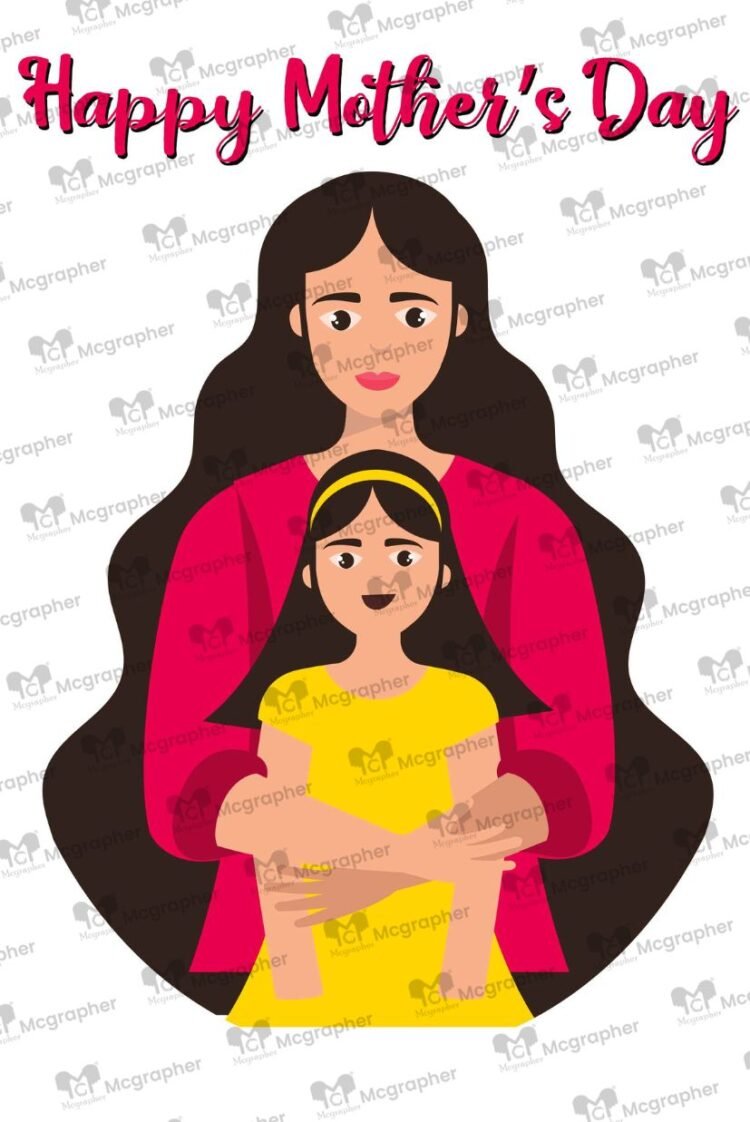 Mothers Day vector Illustration