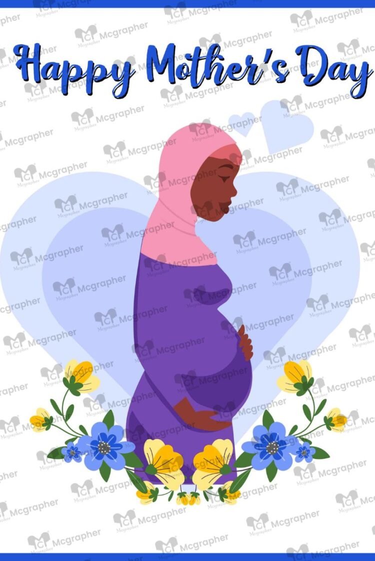 Mothers Day Wishes vector Illustration