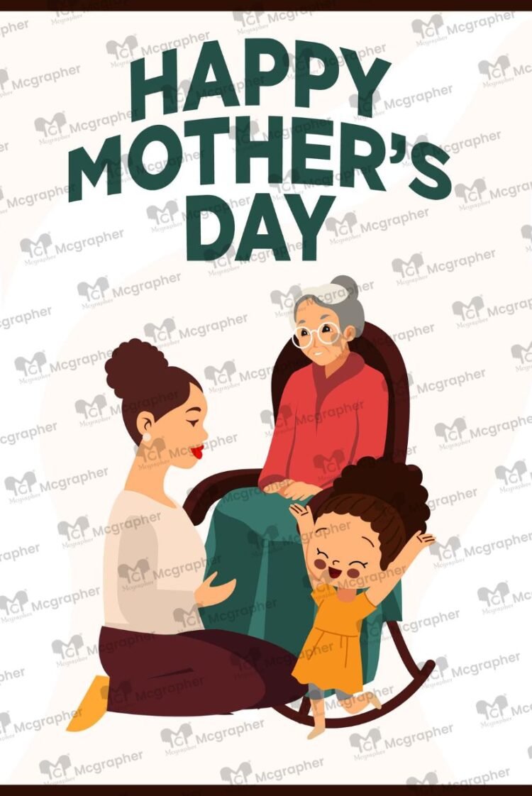 Mothers Day Motherly Love vector Illustration