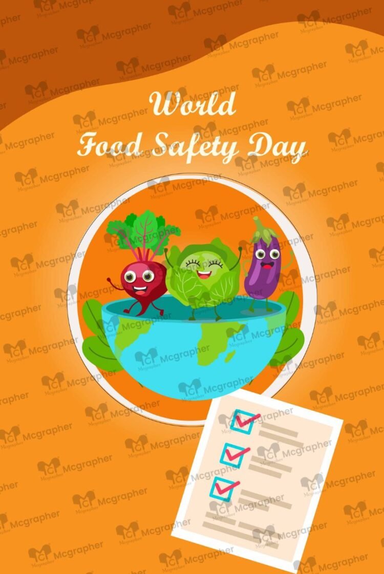 World food safety day food quality Illustration